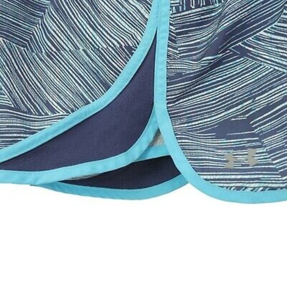 Under Armour Heat Gear Escape Shorts Size XS Lined Drawstring Blue EUC B5 - Picture 4 of 5